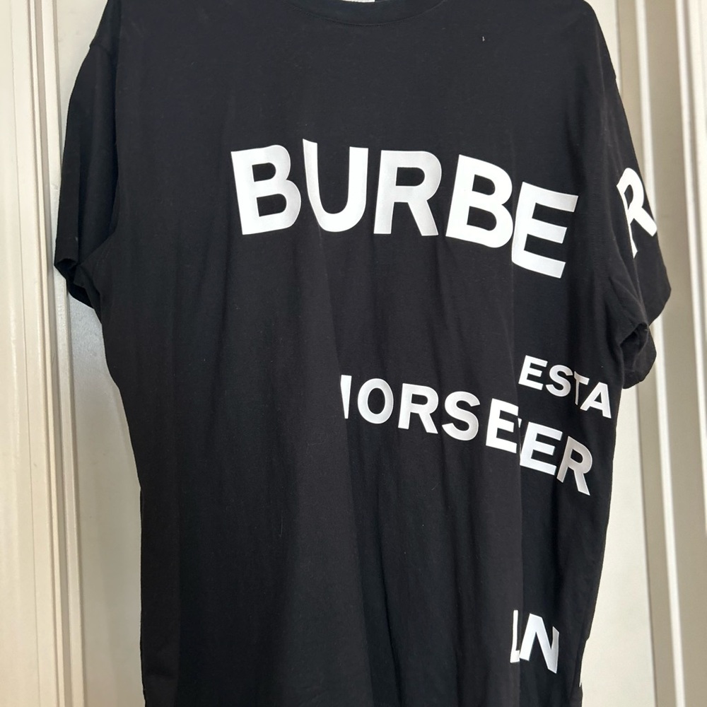Burberry Black Graphic Men's Shirt